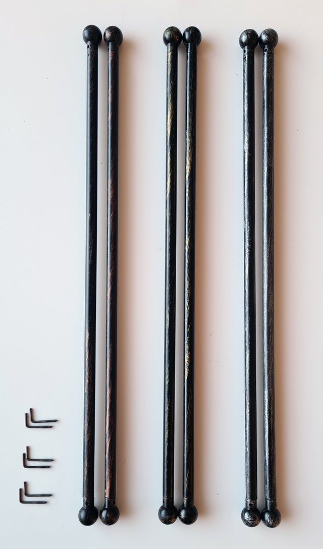 Coppia di bacchette a molla allungabili da 30 a 50 cm, v. Argento